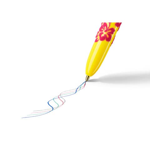 Penna a sfera a scatto BIC 4 Colours 1 mm -  Velours conf. 3 pz - 992579